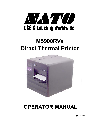 SATO Printer 5900RVe owners manual user guide