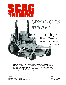 Scag Power Equipment Lawn Mower STT61V-25KBD owners manual user guide