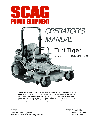 Scag Power Equipment Lawn Mower STT61V-31EFI-SS owners manual user guide
