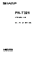 Sharp Flat Panel Television PN-U4732 owners manual user guide