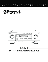 Sherwood Stereo Receiver R-963 owners manual user guide