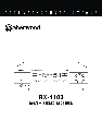 Sherwood Stereo System RX-4103 owners manual user guide