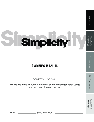 Simplicity Vacuum Cleaner H40 owners manual user guide