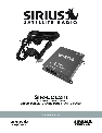 Sirius Satellite Radio Car Satellite Radio System SIR-ECL2nt owners manual user guide