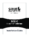 Sirius Satellite Radio Portable Radio SCC1C owners manual user guide