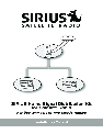 Sirius Satellite Radio Satellite Radio SRS-2VB owners manual user guide