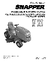 Snapper Lawn Mower 2690858 owners manual user guide