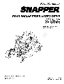 Snapper Lawn Mower 7800921-00 owners manual user guide
