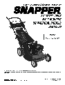 Snapper Lawn Mower CP215520HV owners manual user guide