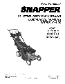 Snapper Lawn Mower CP216019KWV, CRP216019KWV, CP215519HV, CP215520HV, CP216019KWV, CRP216019KWV owners manual user guide