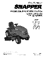 Snapper Lawn Mower CSLT23460, CSLT24520, LT23460, LT23460, LT24520, LT24520, SLT23460, SLT24520 owners manual user guide