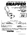 Snapper Lawn Mower EMLP21501KWV, EMLP21601, EMLP21601E owners manual user guide