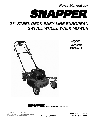 Snapper Lawn Mower ESPV211S owners manual user guide