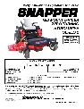 Snapper Lawn Mower NZMJ23522KH, NZMJ25612KH owners manual user guide