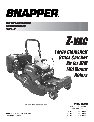 Snapper Lawn Mower P/N 7600026 owners manual user guide