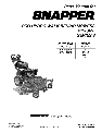 Snapper Lawn Mower SPLH153KW owners manual user guide