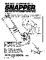Snapper Trimmer 2151 owners manual user guide