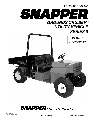 Snapper Utility Vehicle GC9520KW owners manual user guide