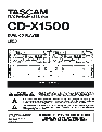 Sony CD Player CD-X1500 owners manual user guide