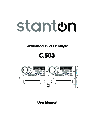 Stanton CD Player C.503 owners manual user guide