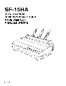 Star Micronics Printer SF-15HA owners manual user guide