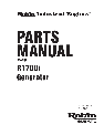 Subaru Robin Power Products Portable Generator PUB-GP6050 owners manual user guide