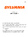 Sylvania MP3 Player SMP1015 owners manual user guide