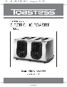 Toastess Toaster TT718 owners manual user guide