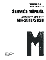 Toshiba Paper Shredder MR-2017 owners manual user guide