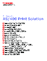 Toshiba Printer AS/400 owners manual user guide