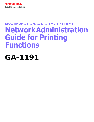 Toshiba Printer GA-1191 owners manual user guide