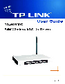 TP-Link Network Router TD-W8900G owners manual user guide