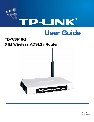 TP-Link Network Router TDW8910g owners manual user guide