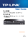 TP-Link Network Router TL-SG5412F owners manual user guide