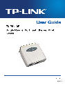 TP-Link Server TL-PS110P owners manual user guide