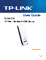 TP-Link Webcam TL-WN727N owners manual user guide
