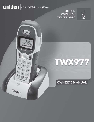 Uniden Telephone TWX977 owners manual user guide