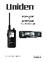 Uniden Two-Way Radio BCD436HP owners manual user guide