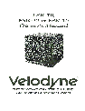 Velodyne Acoustics Car Stereo System FSR-10 owners manual user guide