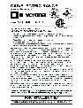 Verona Range VEFSGE 304 SC.. owners manual user guide