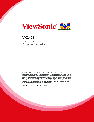 ViewSonic CRT Television VX2409 owners manual user guide