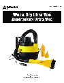 Wagan Vacuum Cleaner 750 owners manual user guide