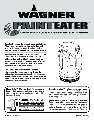 Wagner SprayTech Paint Remover Paint Eater owners manual user guide
