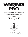 Waring Coffeemaker CU-55 owners manual user guide