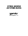 Warwick Stereo Amplifier 10.1 owners manual user guide