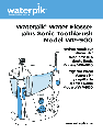 Waterpik Technologies Electric Toothbrush wp-900 owners manual user guide