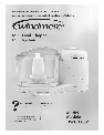 Windmere Food Processor WCH200C owners manual user guide