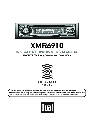 XM Satellite Radio Satellite Radio XMR6910 owners manual user guide