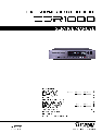 Yamaha CD Player CDR1000 owners manual user guide