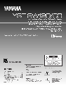 Yamaha Speaker YST-SW120/60 owners manual user guide